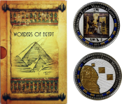 Wonders of Egypt 2 Silver Coin Set 2012 Cameroon