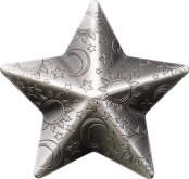 Twinkling Star Silver 3D Coin 2018