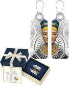 Nefertiti Queen of Egypt Silver Coins Earring Mint of Poland
