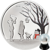 Winter Wonderland Silver Coin 1 Dollar Cook Islands 2019 CIT