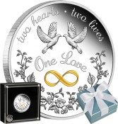 ONE LOVE 2020 1oz SILVER PROOF COIN