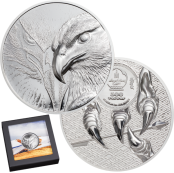 Majestic Eagle 1oz Silver Coin 2020 Mongolia 500 Togrog
