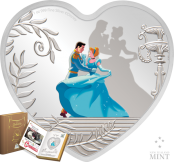 Cinderella-Disney-Princess-Silver-Heart-Shaped-Coin-in-Book-Shaped-Case