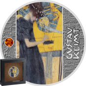 Music-Gustav-Klimt-Silver-Coin-2020-with-Amber