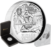 Winged Victory 2021 Silver Proof High Relief Coin 1oz in Presentation Case