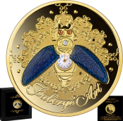 Faberge-Beetle-Watches-Silver-Gilded-Coin-1dollar-Niue-2021
