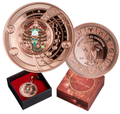 Zodiac-Scorpio-Silver-Coin-Pendant-Rose-Gold-Plated-2021-500francs-Cameroon