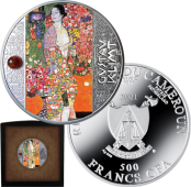 Dancer Gustav Klimt Silver Coin 500 francs CFA 2021