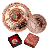 Zodiac Virgo Silver Coin Pendant Rose Gold Plated in Gift Box 2021