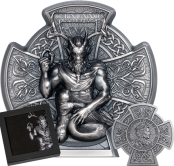 Cernunnos Horned God Silver Coin 3oz 5 pounds Isle of Man 2021