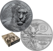 Lions Growing Up ~ Silver Coin 1500 Shillings Tanzania 2021 Silver Coin