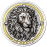 Be-Brave-Lion-Silver-Coin-2024-with-high-relief-selective-gilding-crystals-1000francsCFA-Cameroon